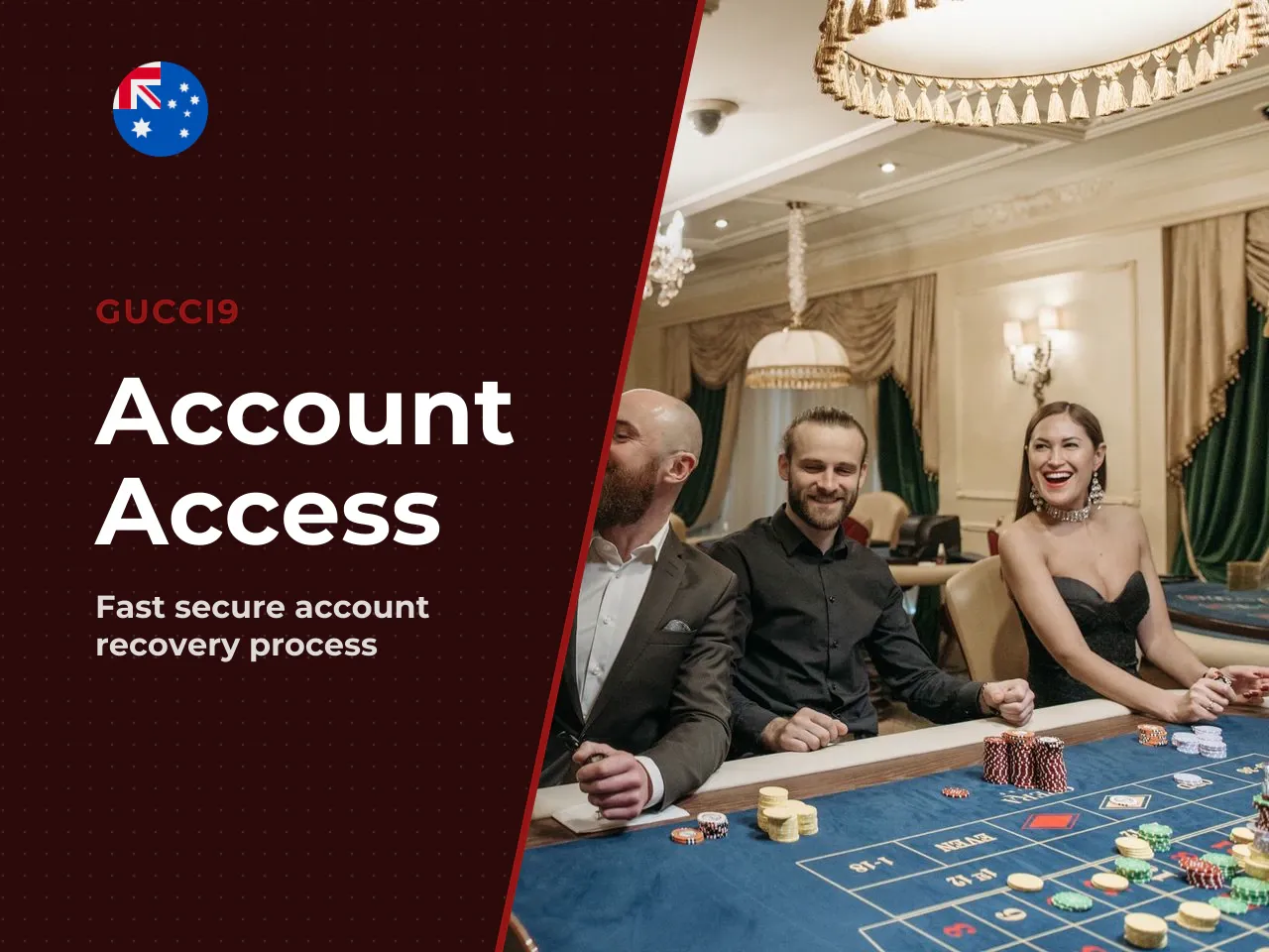Gucci9 password recovery and fixing login