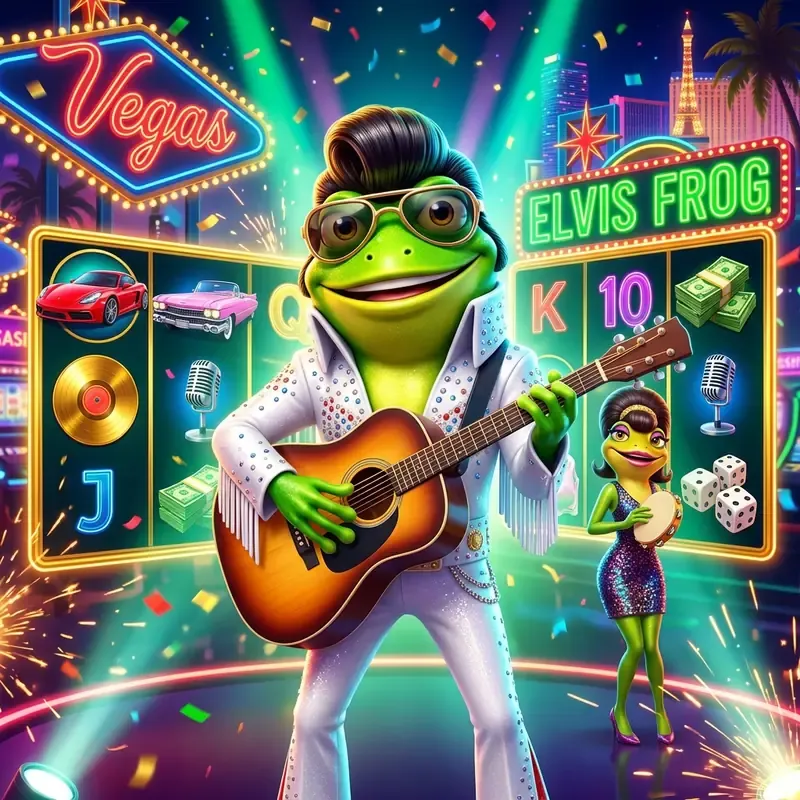 Elvis Frog in Vegas