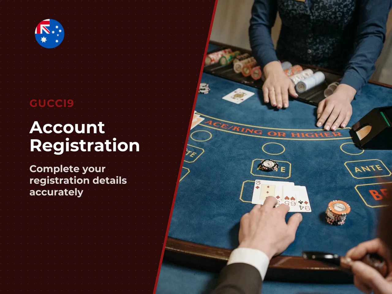 Which account details to provide at